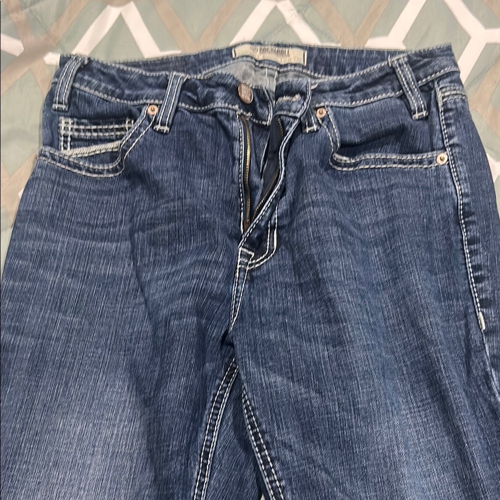 Rock & Roll Stylish Indigo Women's Straight Leg Jeans 1